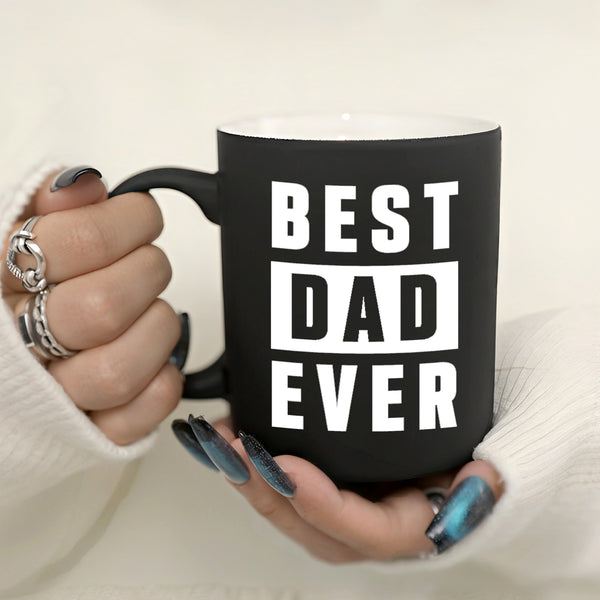 1pc 11oz BEST DAD EVER Ceramic milk mug gift for Dad, Dad mug, gift for Father's Day, Dad Gift, Fun Dad holiday gift for husband