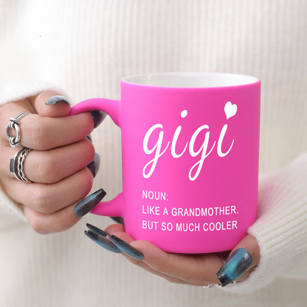 1pc,  Gigi Coffee Mug, 11oz Ceramic Coffee Cups, Water Cups For Grandma, Birthday Gifts, Holiday Gifts, Mother's Day Gifts